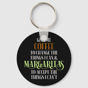 Kaffe och Margarita Älskare-leksaker Nyckelring