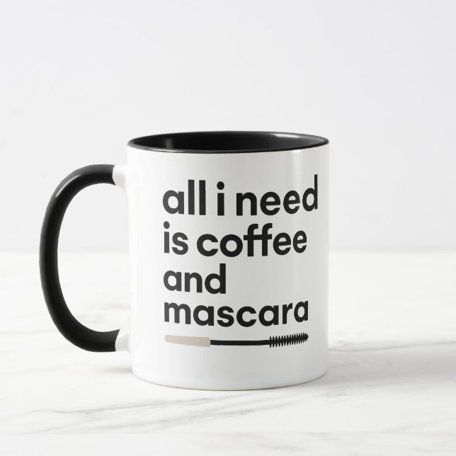 Kaffe och Mascara Mugg (Vänster)