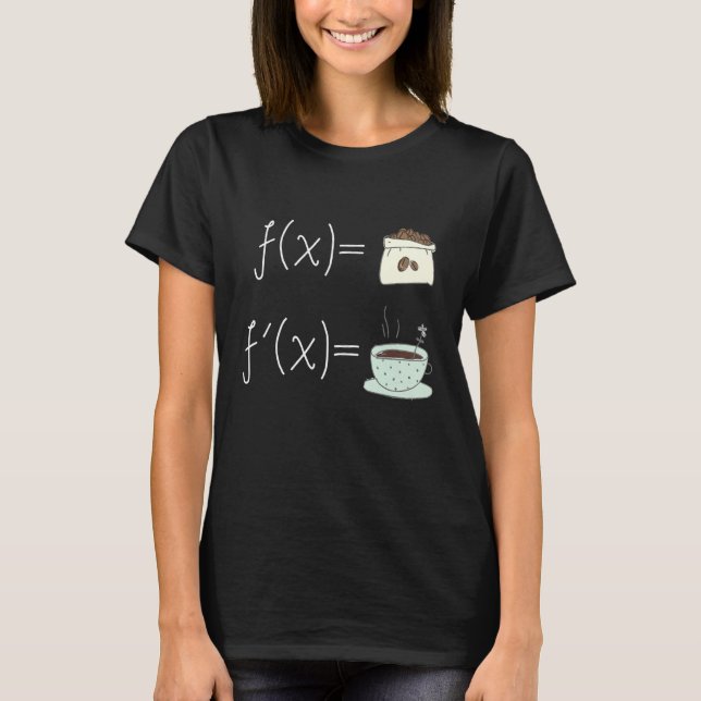 Kaffe- och matematikkaffelärare t shirt (Framsida)