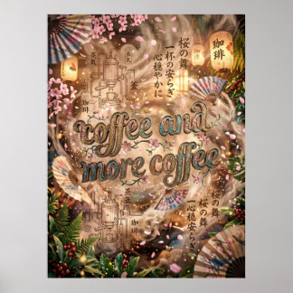 kaffe och mer kaffe poster