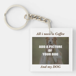 Kaffe och min Hund Dekorativ kudde