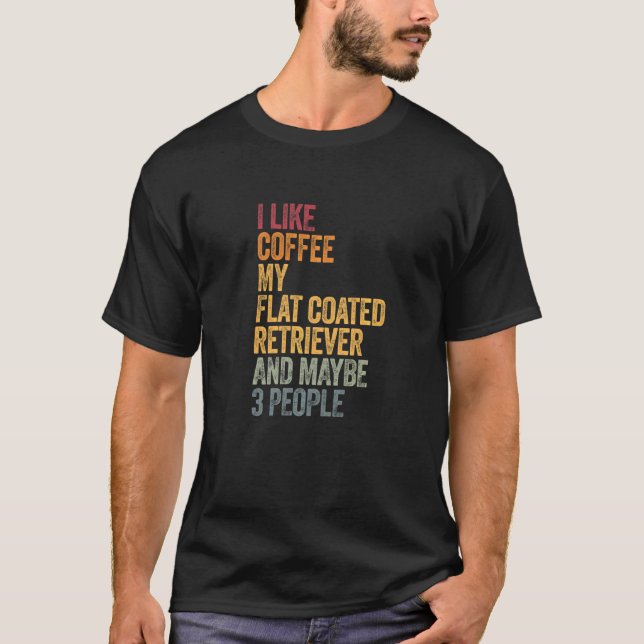 Kaffe och min platta, Jackat uppfödare, 3 personer T Shirt (Framsida)