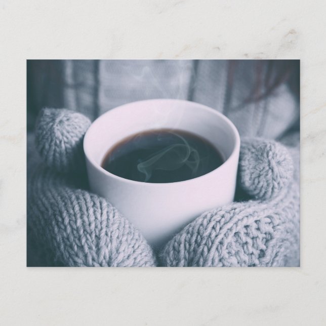 Kaffe och mitt vykort (Framsida)