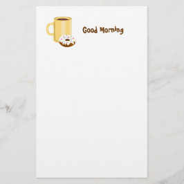 Kaffe- och munkbrevpapper brevpapper