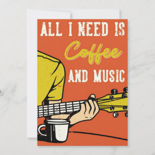 Kaffe och musik i Älskare Inbjudningar