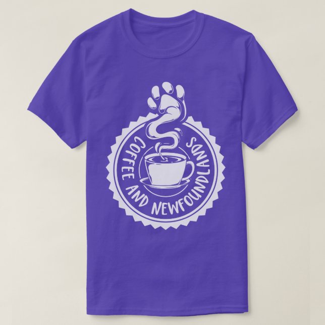 Kaffe och Newfoundland Newfoundland T Shirt (Design framsida)