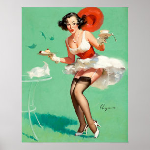 Kaffe och Paj-stift Poster
