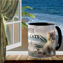 Kaffe och persikor kaffemugg