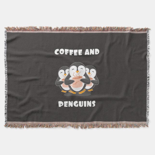 Kaffe och pingviner filt (Framsidan)