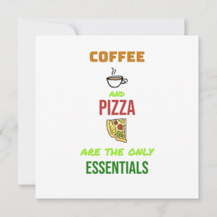 Kaffe och pizza kort