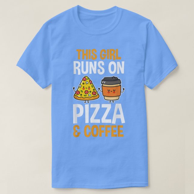 Kaffe och Pizza T-Shirt (Design framsida)