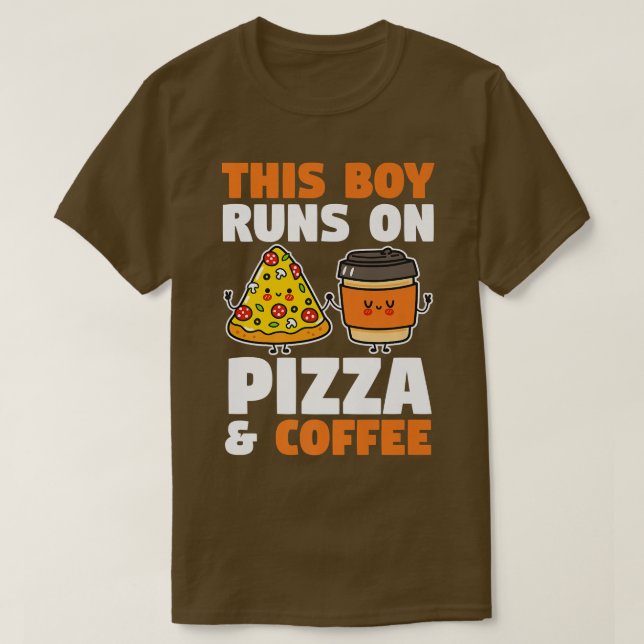 Kaffe- och Pizzabidrag T Shirt (Design framsida)