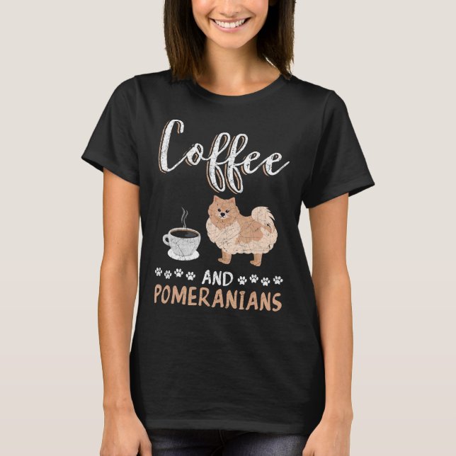 Kaffe och pommern 29 t shirt (Framsida)
