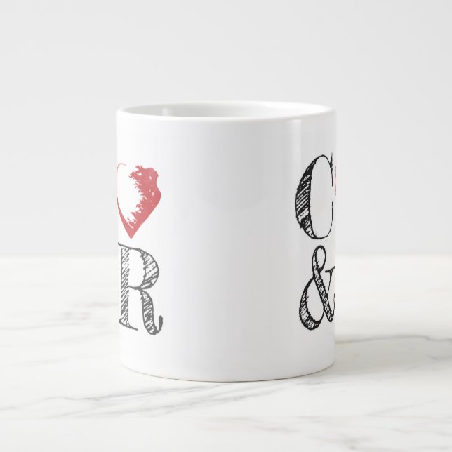 Kaffe och Revolution stora Mugg Jumbo Mugg (Framsidan)