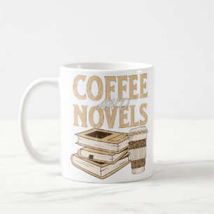 kaffe och rolig vintage-bok läsning kaffemugg