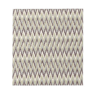 Kaffe och Sage iKat ZigZag Mönster Anteckningsblock