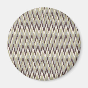 Kaffe och Sage iKat ZigZag Mönster Magnet