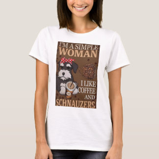 Kaffe och Schnauzers T-Shirt
