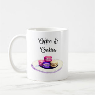Kaffe och skorpa, vattenfärg kaffemugg