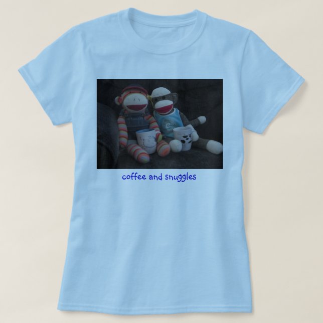 Kaffe och snuggles t-shirt (Design framsida)