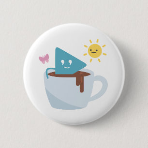 Kaffe och solfångare knapp