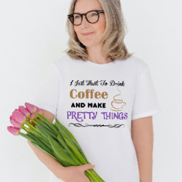 Kaffe och söt sak T-Shirt