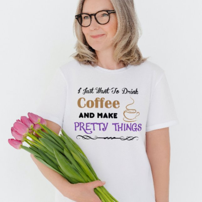Kaffe och söt sak T-Shirt (Skapare uppladdad)