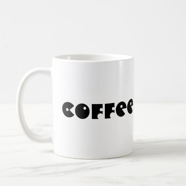 Kaffe och sötsaker Mugg-typografi Kaffemugg (Vänster)