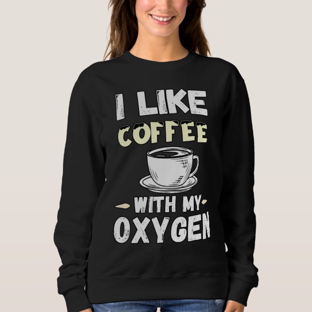 Kaffe- och syrecitat som jag tycker om kaffe med m t shirt (Framsida)