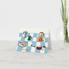 Kaffe och tack för te kort