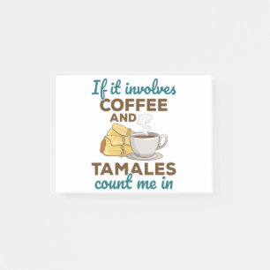 Kaffe och tamales Mexikanska Älskare Post-it Block