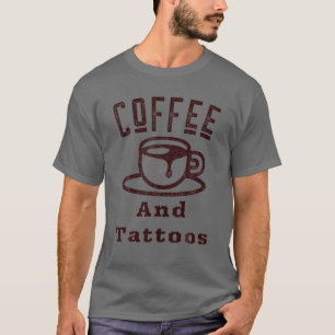 Kaffe och tatueringar t shirt