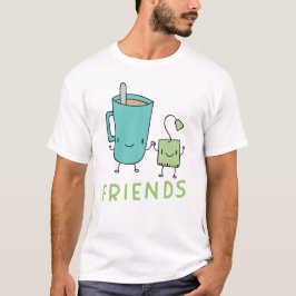 Kaffe och Tea Bag Best Friend T Shirt