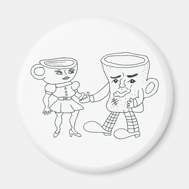 Kaffe och Tea Magnet (Framsidan)