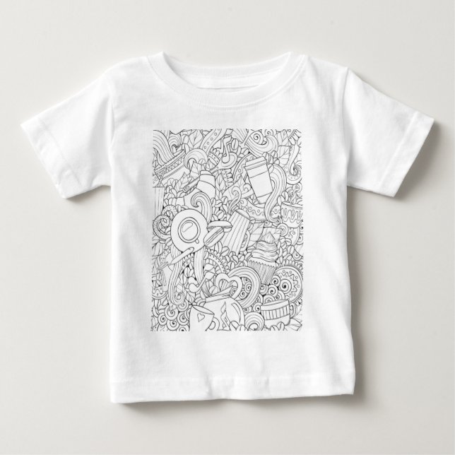 Kaffe- och Teaklotter Tee Shirt (Framsida)