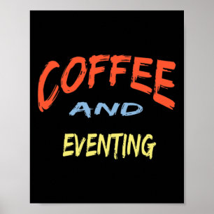 Kaffe och tillbud - Lustigt uppdämande av hästar Poster