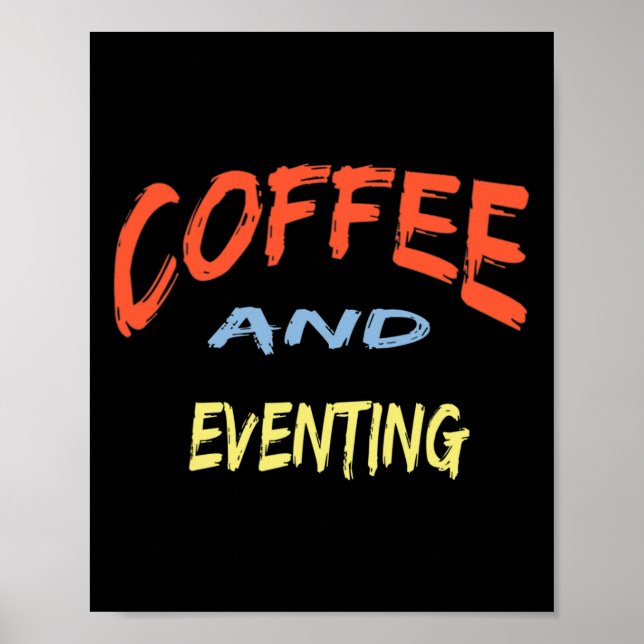 Kaffe och tillbud - Lustigt uppdämande av hästar Poster (Framsidan)
