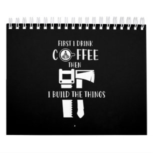 Kaffe och trävaror av matrester kalender