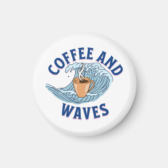 Kaffe och vågor magnet (Framsidan)