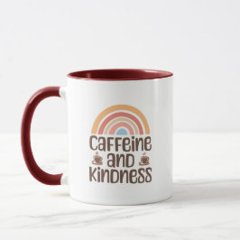 Kaffe och vänlighet Mugg – Positiv kaffecitat 