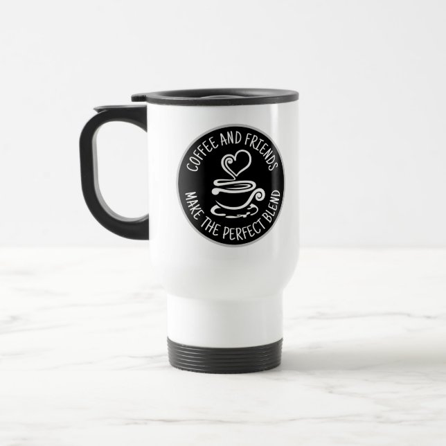 Kaffe och vänner, blanda Perfekten Resemugg (Vänster)