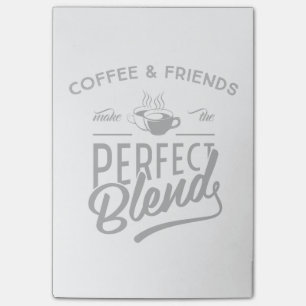 Kaffe och vänner gör den perfekta blandningen post-it block
