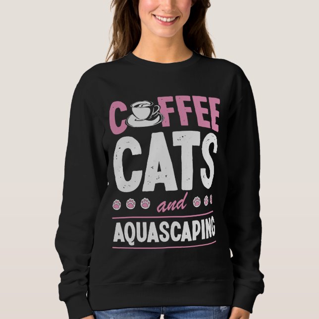 Kaffe- och vattenfångare (Cat Mamma), Tank av fisk T Shirt (Framsida)