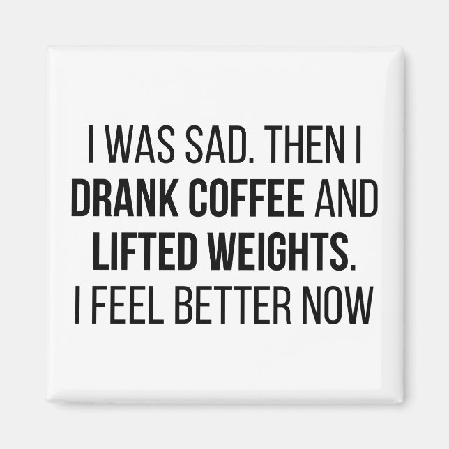 Kaffe och vikt magnet (Framsidan)