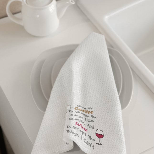 Kaffe och Vin kökshandduk (Skapare uppladdad)