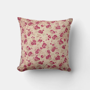 Kaffe och Vin, Vintage Blommigt Pillow Kudde