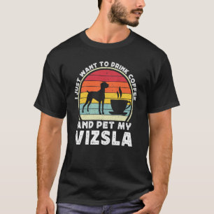 Kaffe Och Vizsla Hund Koffein Vizsla Pappa Mamma 1 T Shirt