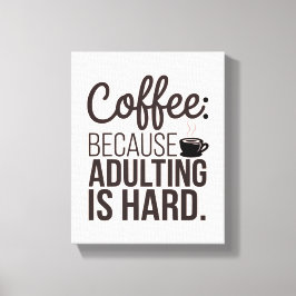 Kaffe och vuxna - Perfekten Canvas Art åt dig