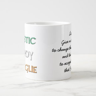 Kaffe- och whiskeysäkerhet med logotyp jumbo mugg
