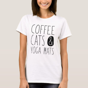 Kaffe- och yogapappor t shirt